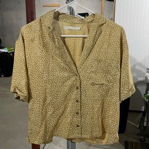 Prana Cropped Button-Up